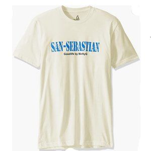 Marky G Apparel Men's 6410- SAN SEBASTIAN Printed T-shirt -NATURAL- SIZE MEDIUM